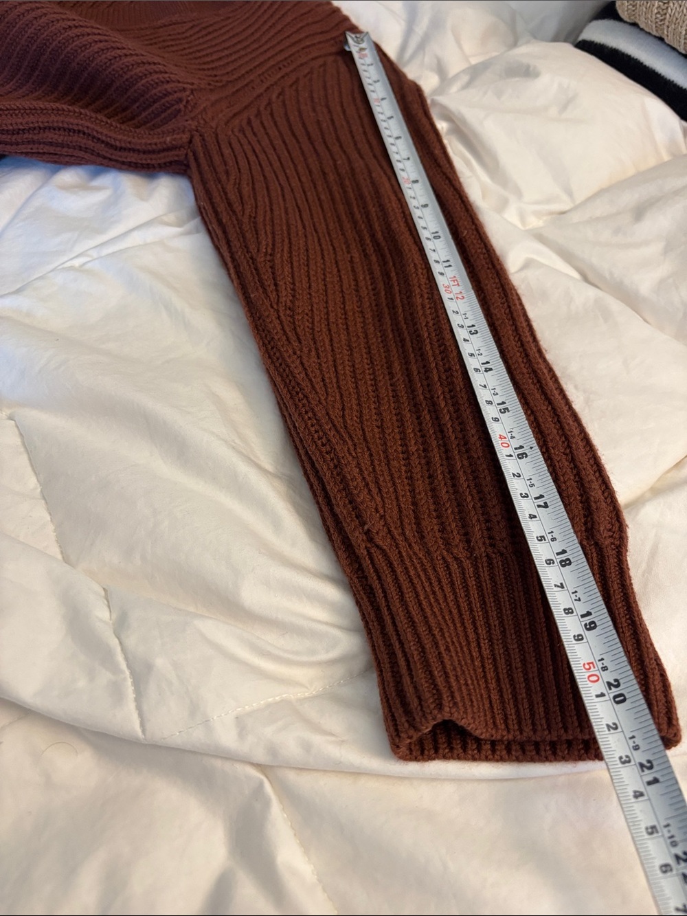 Babaton 100% Merino Wool Oversized Rusty Brown Size Small - Picture 11 of 11